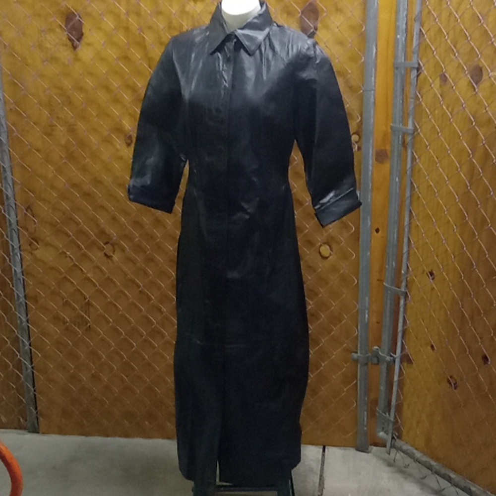 Vintage Full-length Leather Trenchcoat